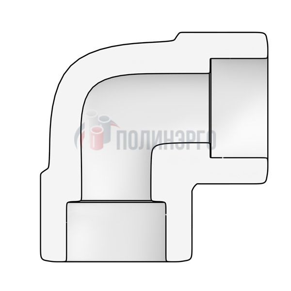  Отвод 90° 2 1/2 DN 65  SW ASTM A105 ASME B16.11 - фото 2